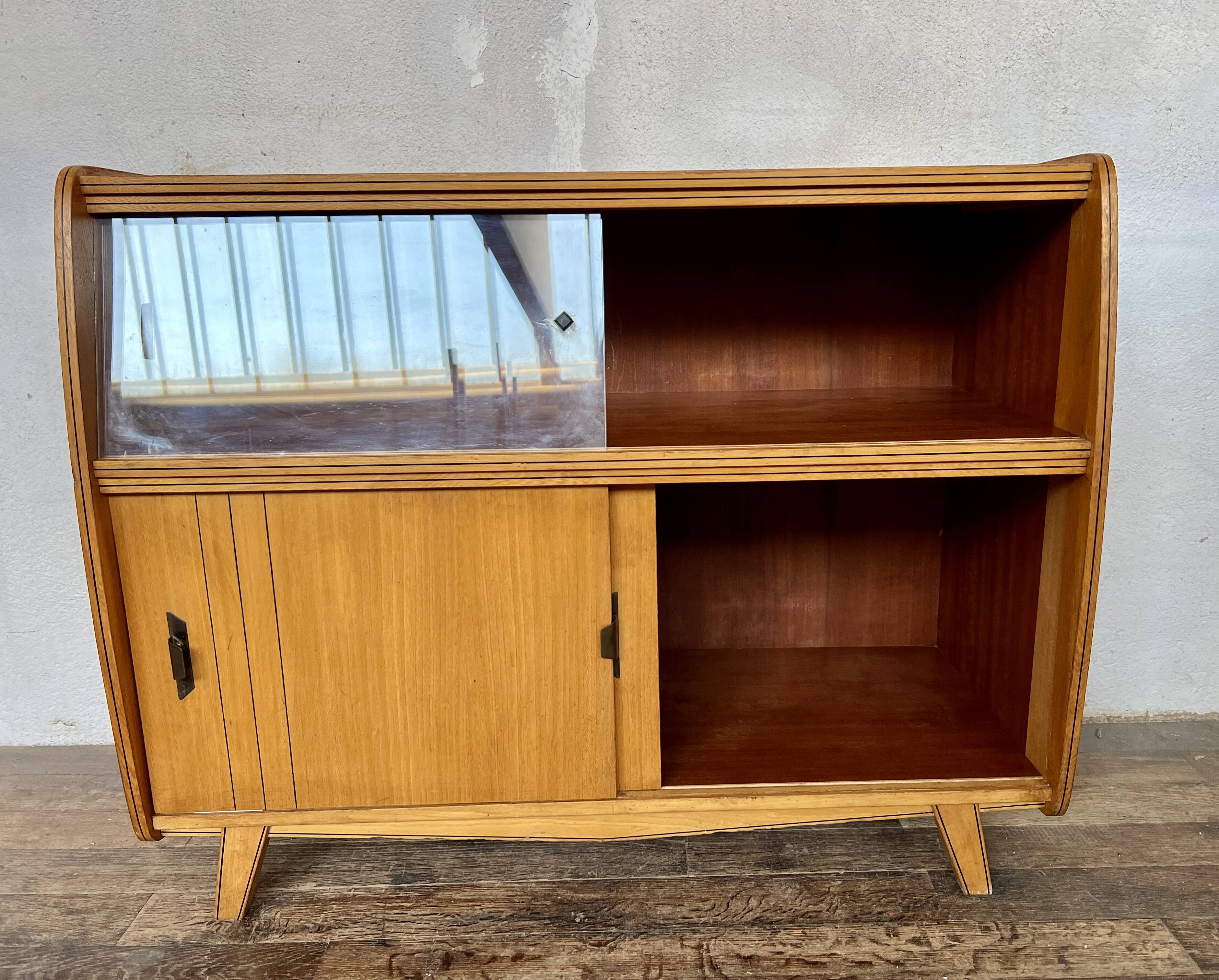 Vintage sideboard with compass feet