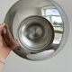 Coupe sur pied en métal inox argenté
