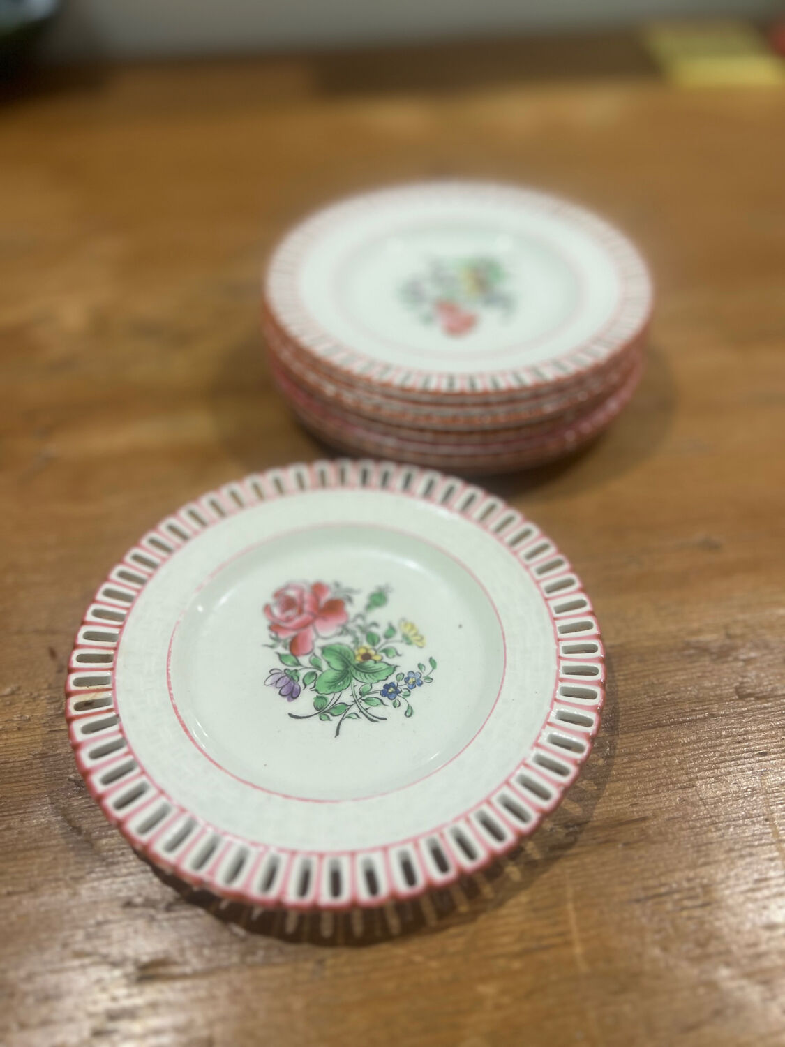 Small dessert plates Luneville Réverbère