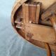 Extending table with vintage bentwood base from the end of the 19th century