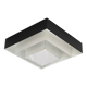 Ziggurat ceiling light Raak Amsterdam in black and white metal, 1960s.