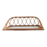 Vintage rattan shelf