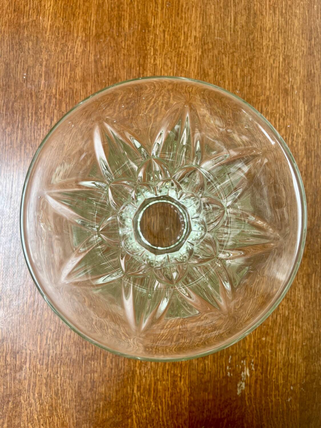 Vintage molded glass vase