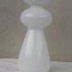 White glass vase