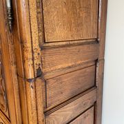 Eighteenth century castle cabinet in walnut Louis XIII style