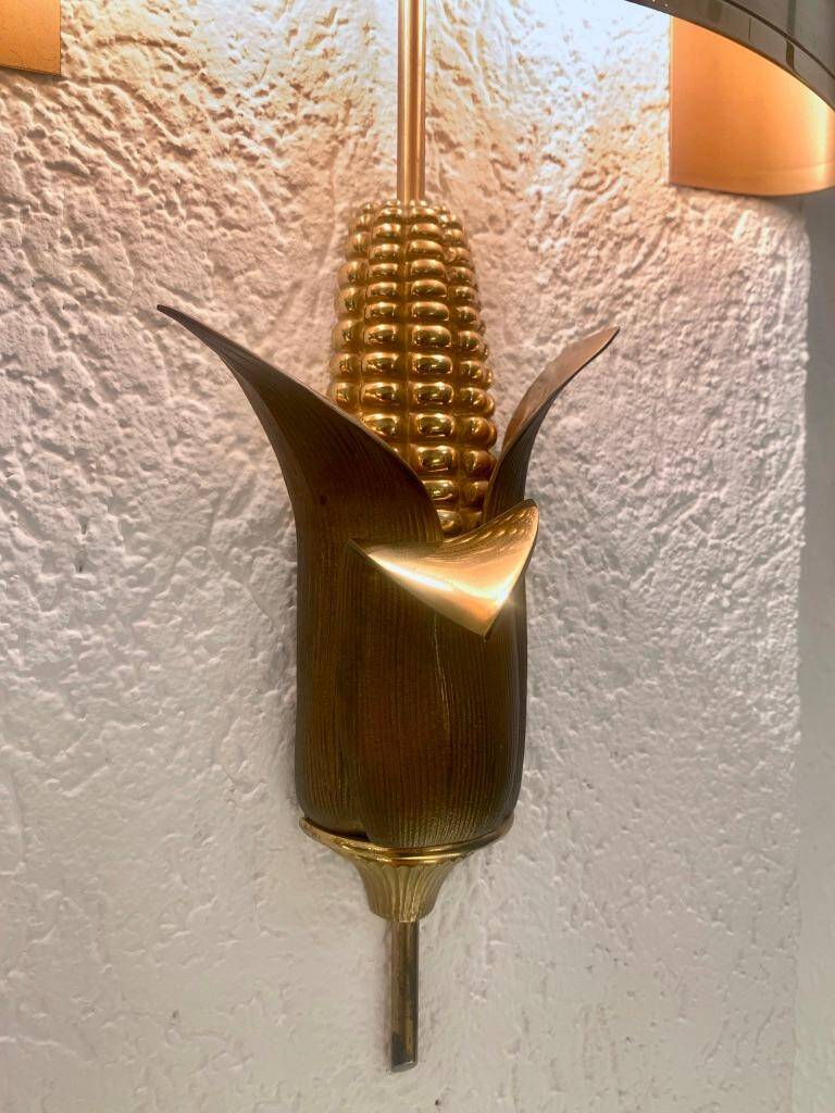 Pair of neoclassical wall sconces corn ear model Maison Charles Paris