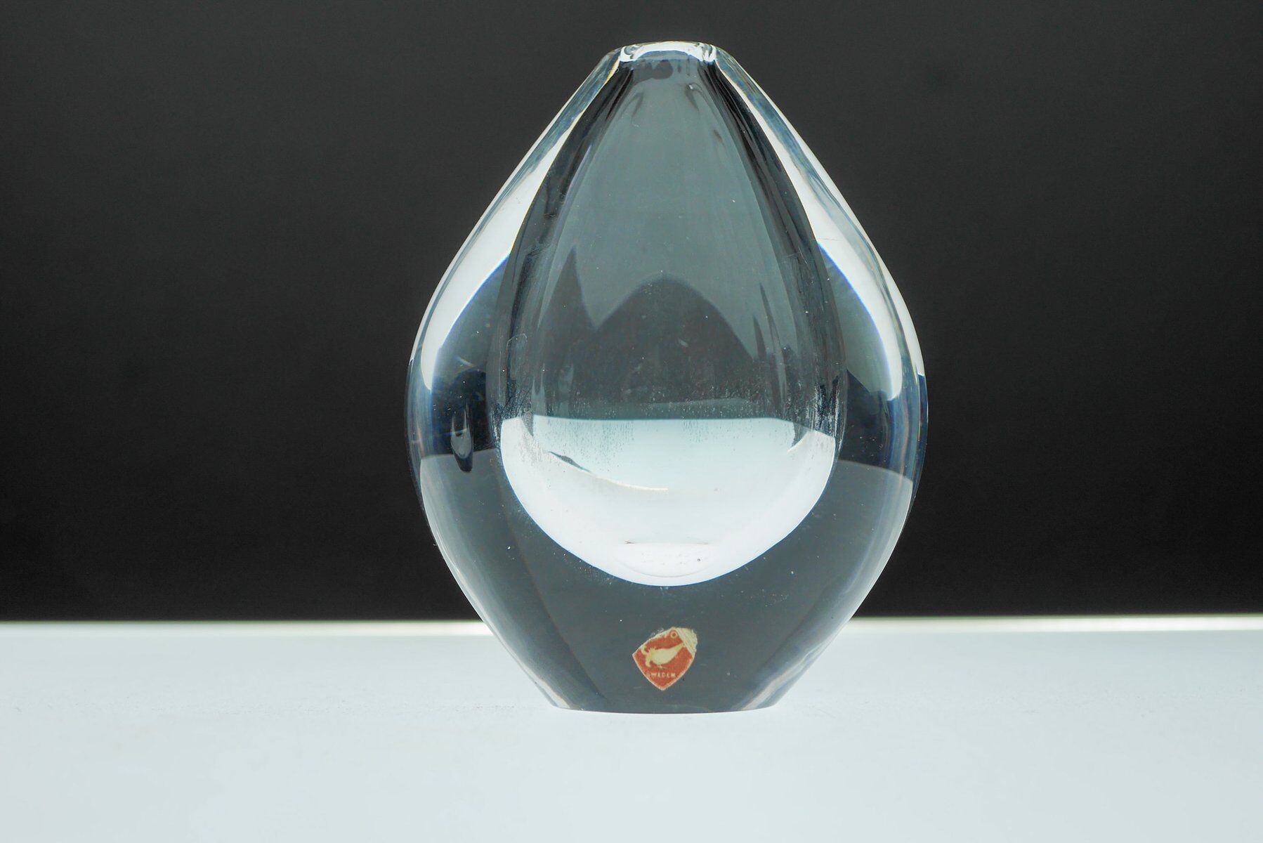 Crystal Lucid Drop Glass Vases by Sven Palmqvist for Orrefors, Sweden, 1950s, set of 3