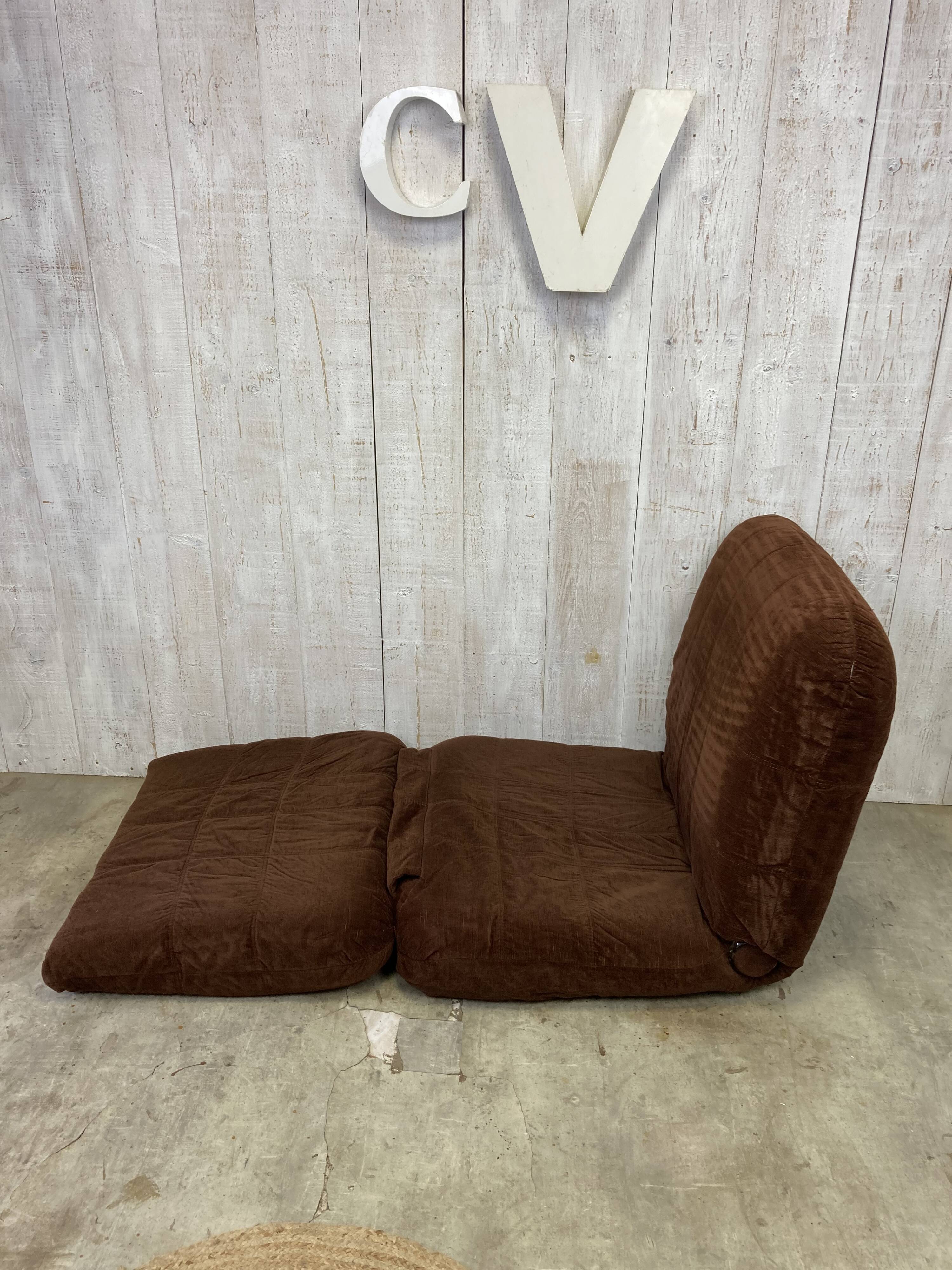 Vintage velvet fireside chair