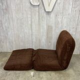 Vintage velvet fireside chair
