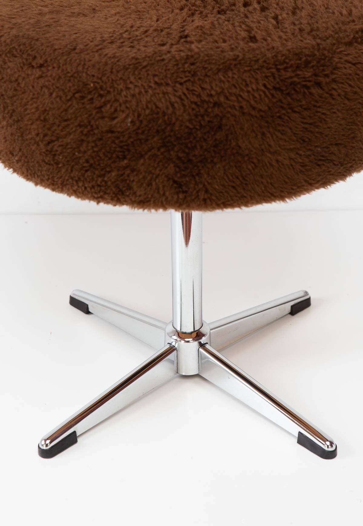 Chrome steel stool from around 1970.