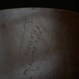 Modern Danish, side table / sculptural console in oak, 1940s