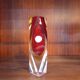 Red vase Flavio Poli Murano