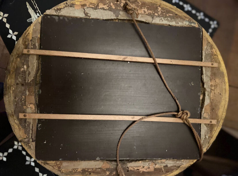 Mirror in gilded stucco nineteenth century