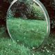 Miroir rond metal martelé 80cm