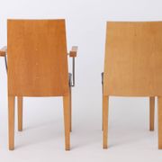 Set of 2 Inno Interior Oak Chairs, Armchair & Side Chair, Finnish 1990s