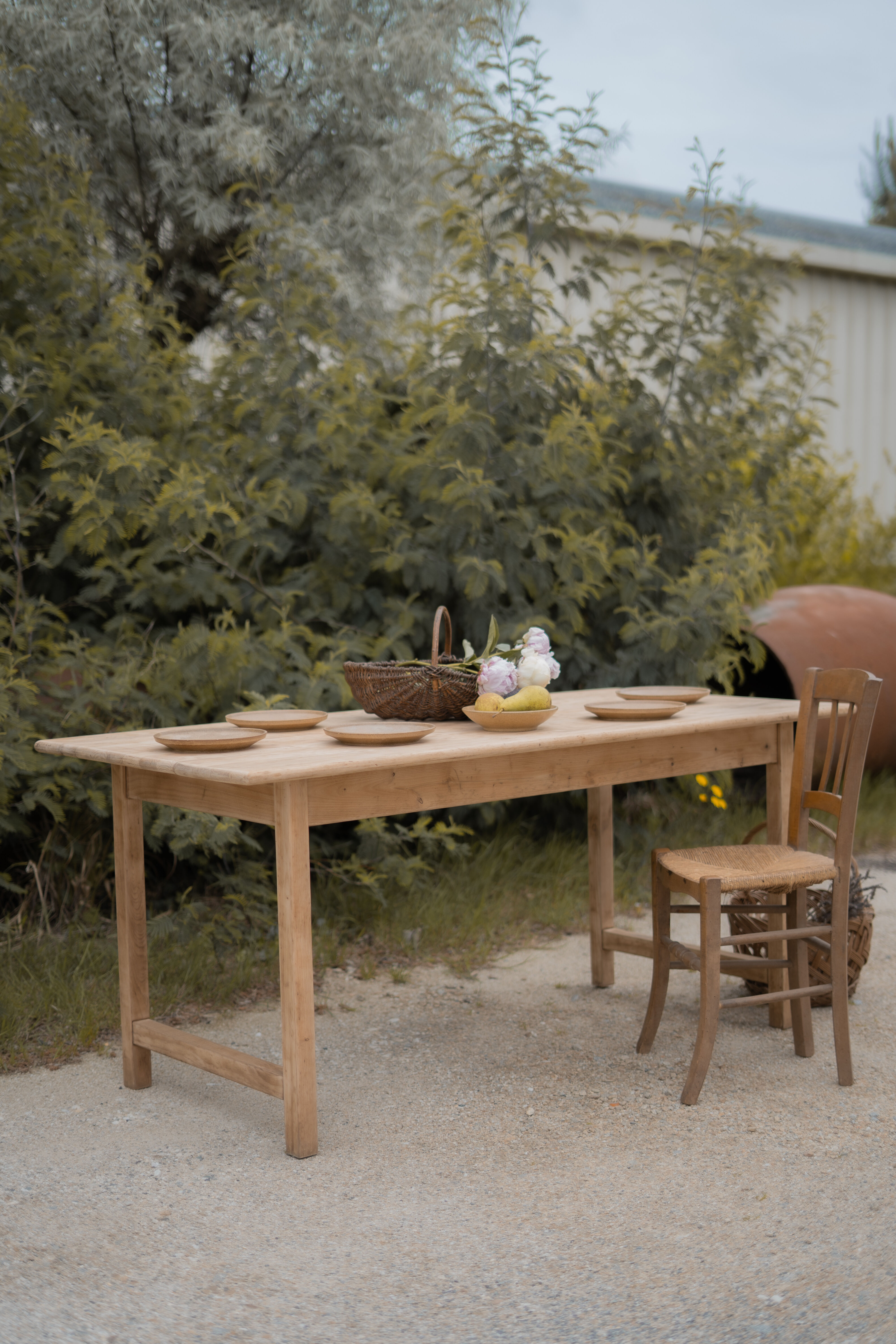 Oak farmhouse table