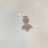 Set of 12 opaque porcelain plates Digoin and Sarreguemines