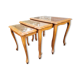 Louis XV style pull-out tables cannées, vintage, 60s