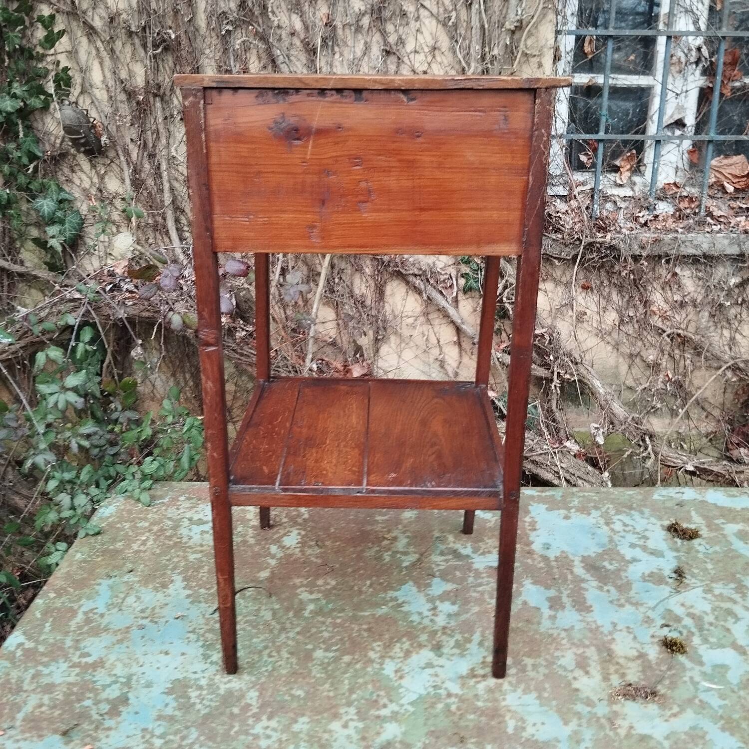 Guéridon table de chevet d'appoint art populaire