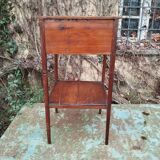 Folk art side table bedside table