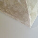 Column, Hollywood Regency style travertine pedestal, 1970s