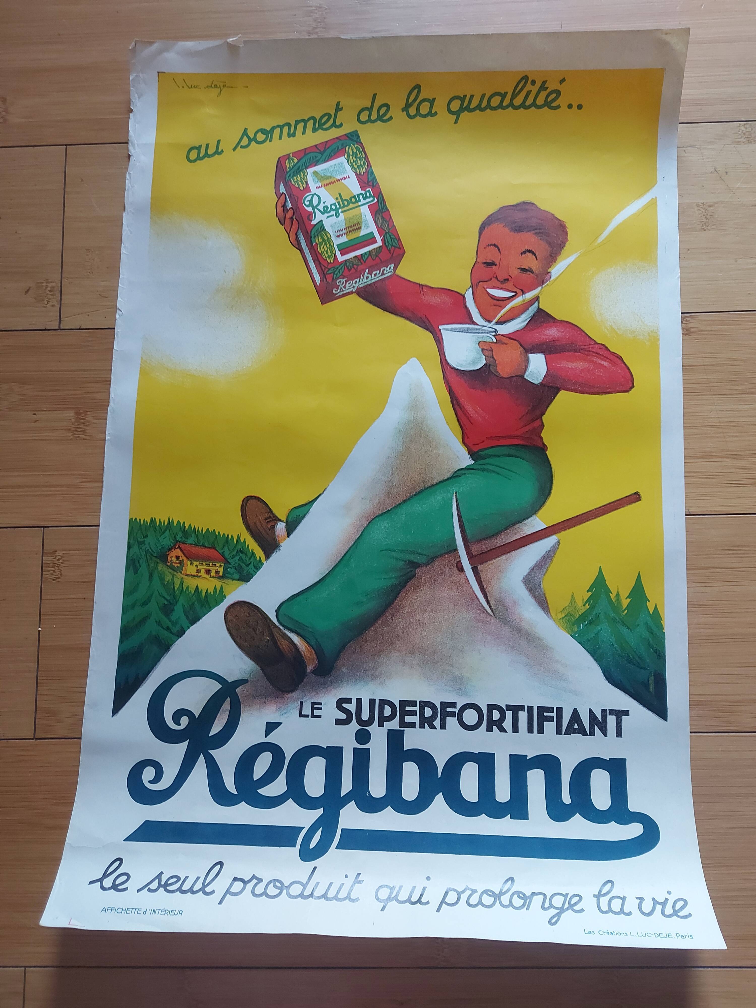 Lithographed poster chocolate Régibana