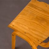 Vintage Stackable School Chairs made of wood and plywood, UK, 1970s