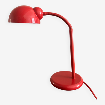 Lampe de bureau ou chevet vintage années 80 rouge