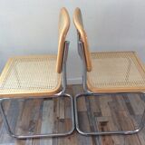 Pair of chairs Marcel Breuer Cesca B32