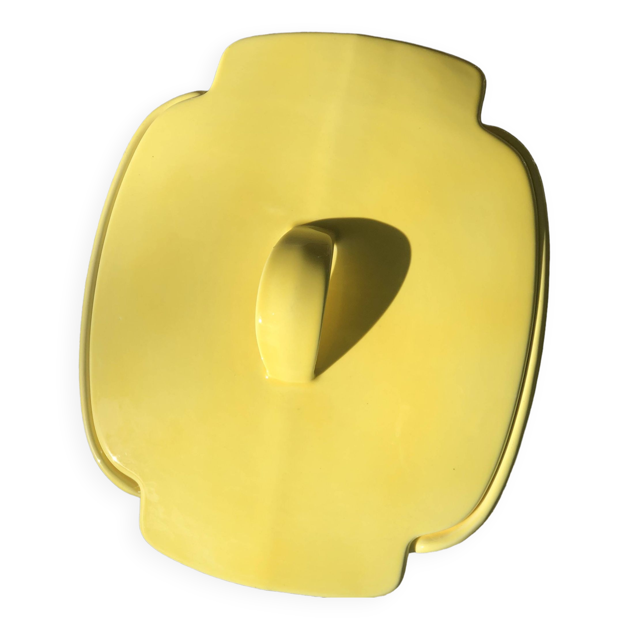 Yellow tureen dish