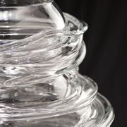 Vase 'Drop Honey' en verre cristal - Sem Schanzer (comme l'Anverre)