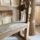 Old oak church pew