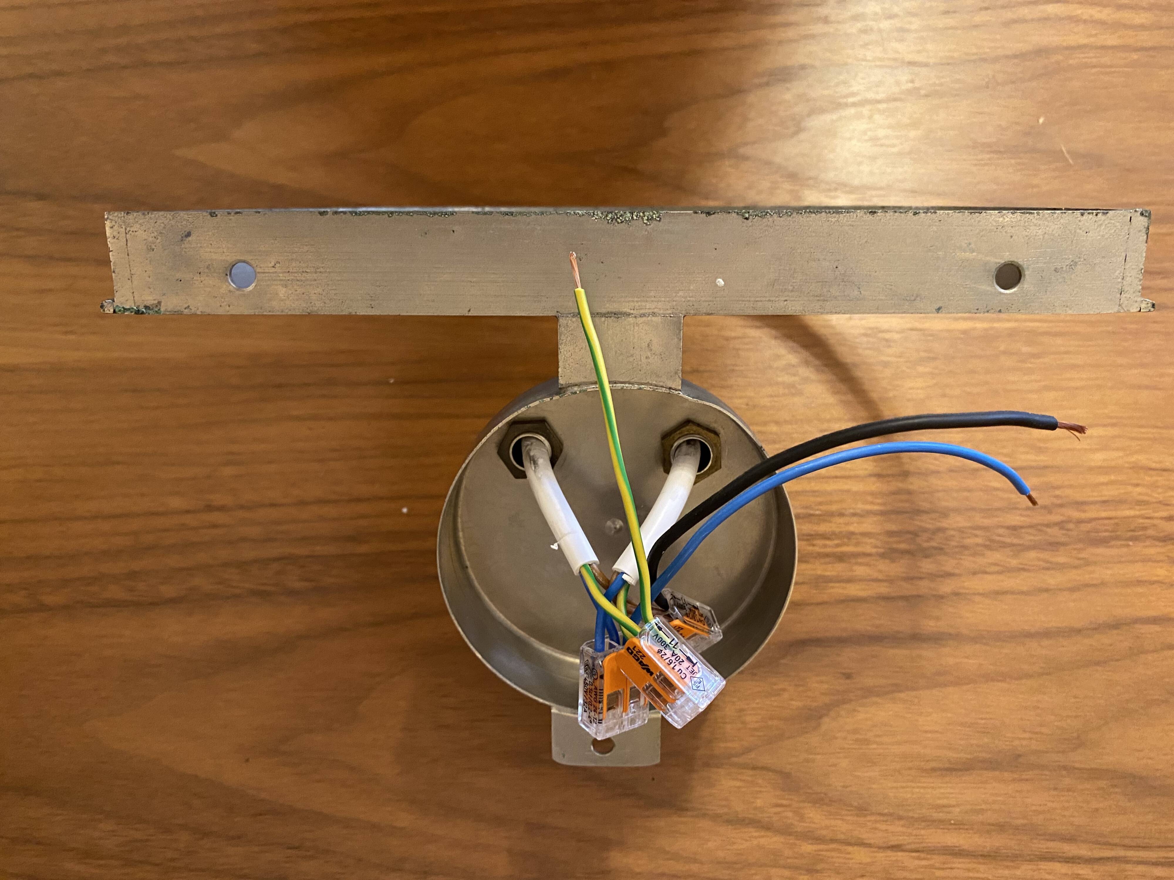 1 x Wall lamp by Carlo Nason for Mazzega, Cascade, Ice Blue, 1970s