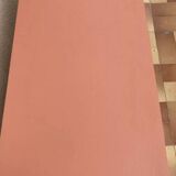 Restored vintage rattan chest of drawers in terracotta shade 1960