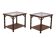 Pair Chinese Chippendale Faux Bamboo side or Sofa Tables 1970s