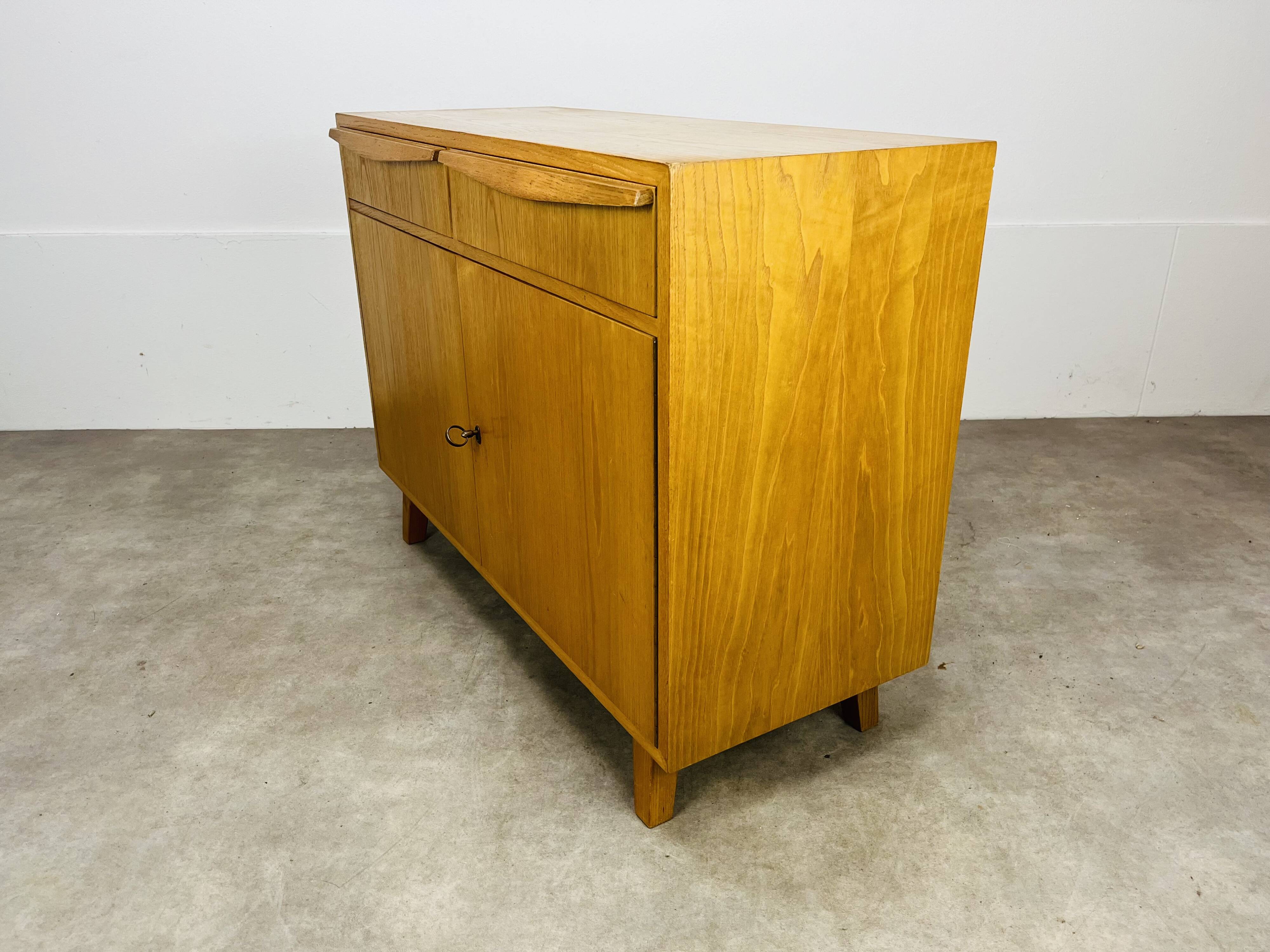 Vintage chest of drawers in Scandinavian style blond wood by Victoria Möbel Switzerland