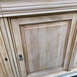 Louis Philippe rustic buffet, vintage, renovated in solid wood, 185cm.