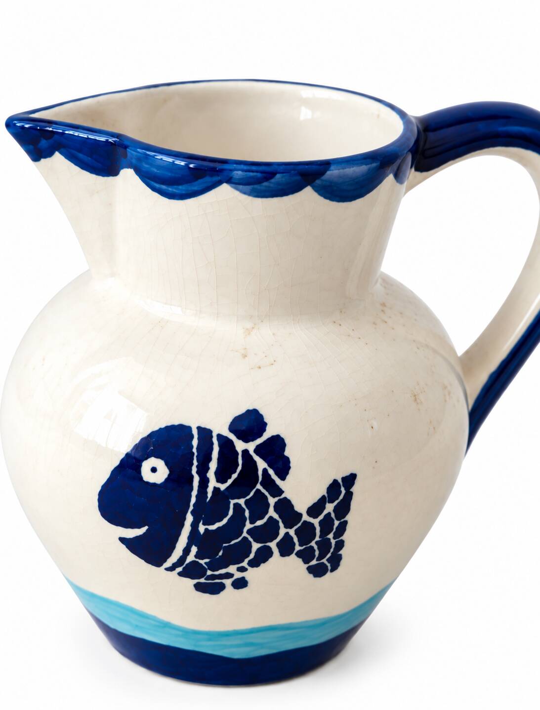 Vintage ceramic jug hand-painted – Portugal