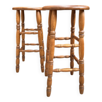 Paire de tabourets de bar Milieu XXème
