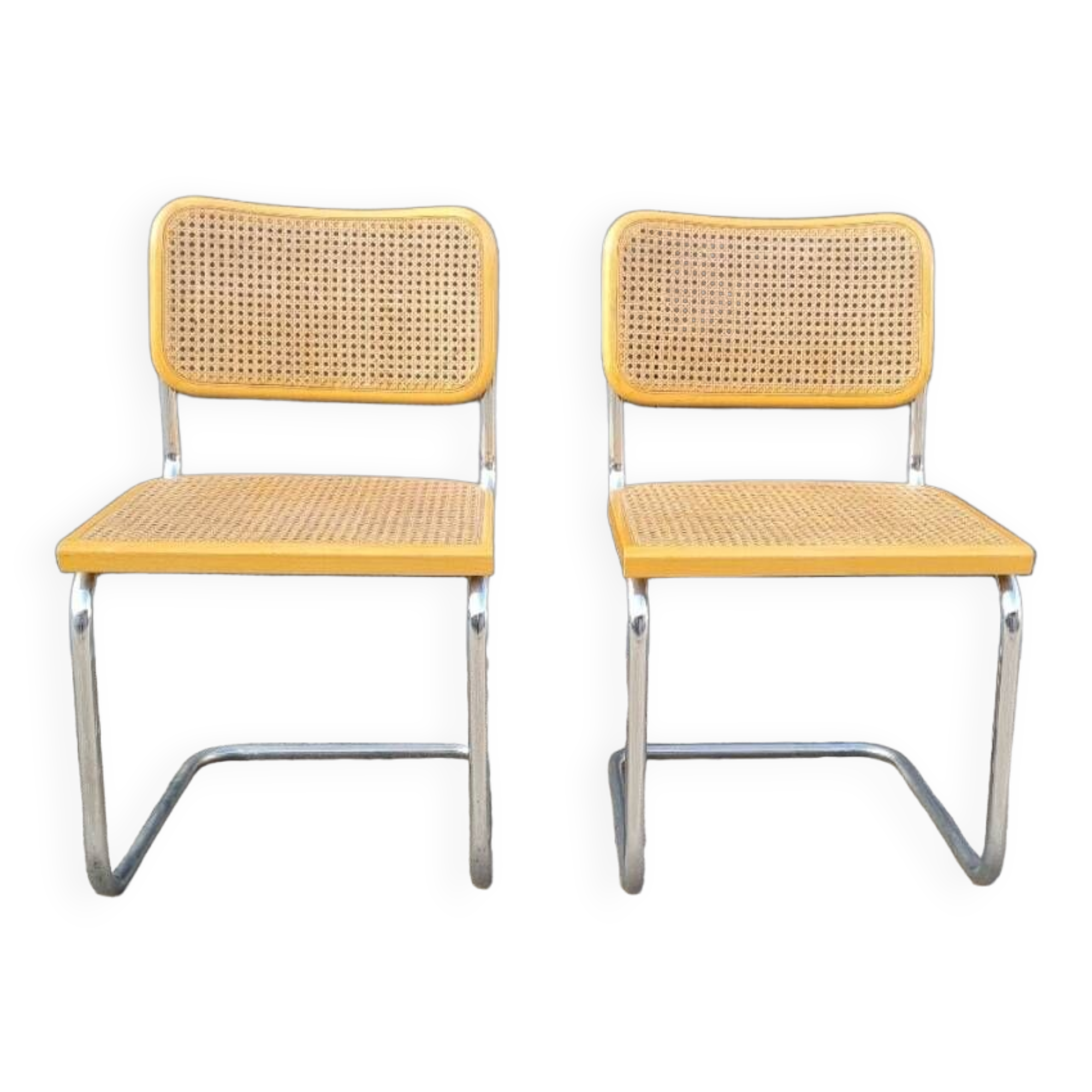 Pair of B32 chairs by Marcel Breuer