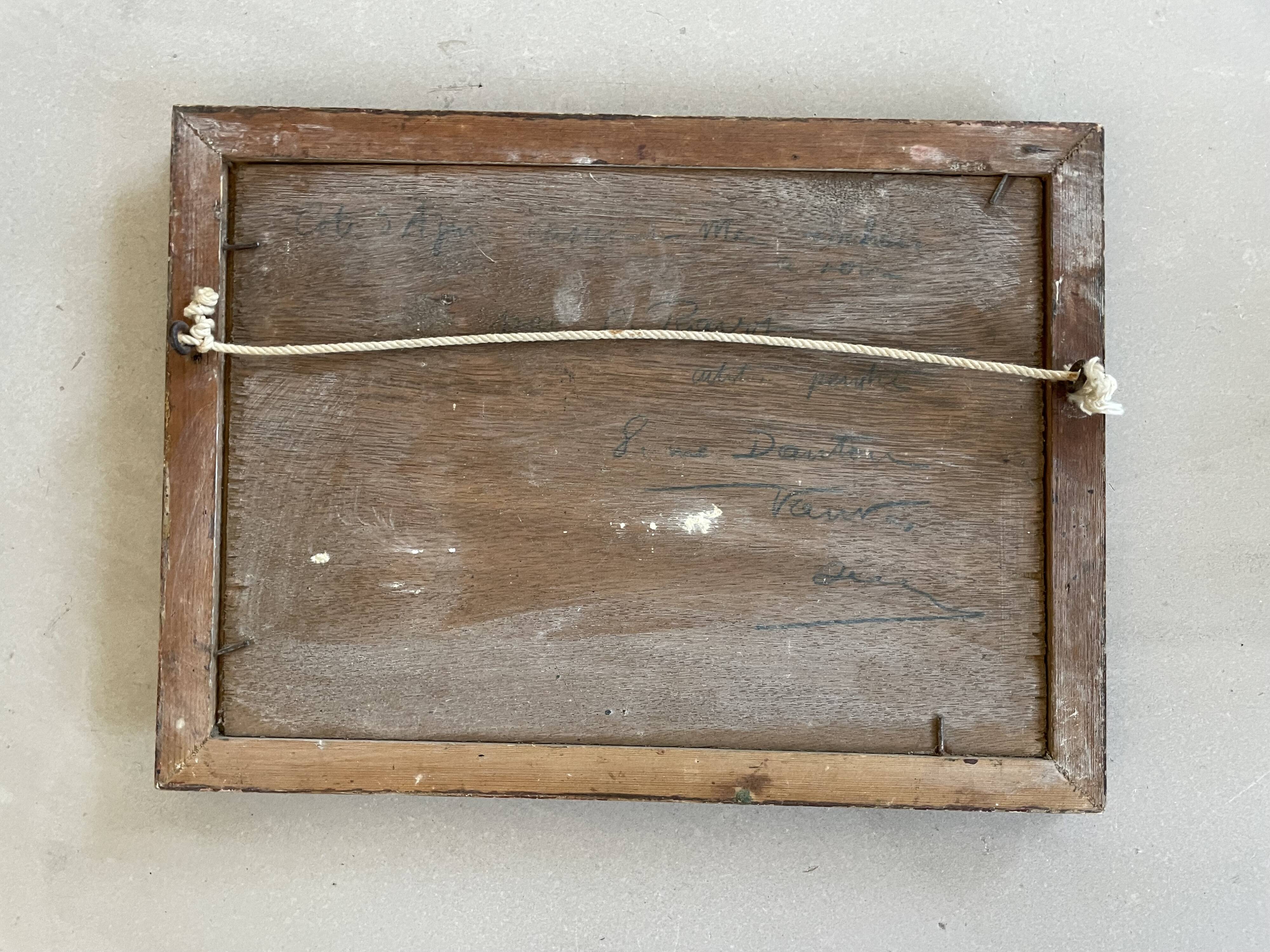 Small old seaside painting