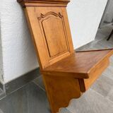 Rustic hanging bedside table