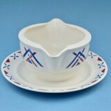 Old Moulin-des-Lpups- Hamage gravy boat - Art-Deco - Ustaritz Collection