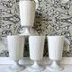4 Limoges porcelain Mazagran cups