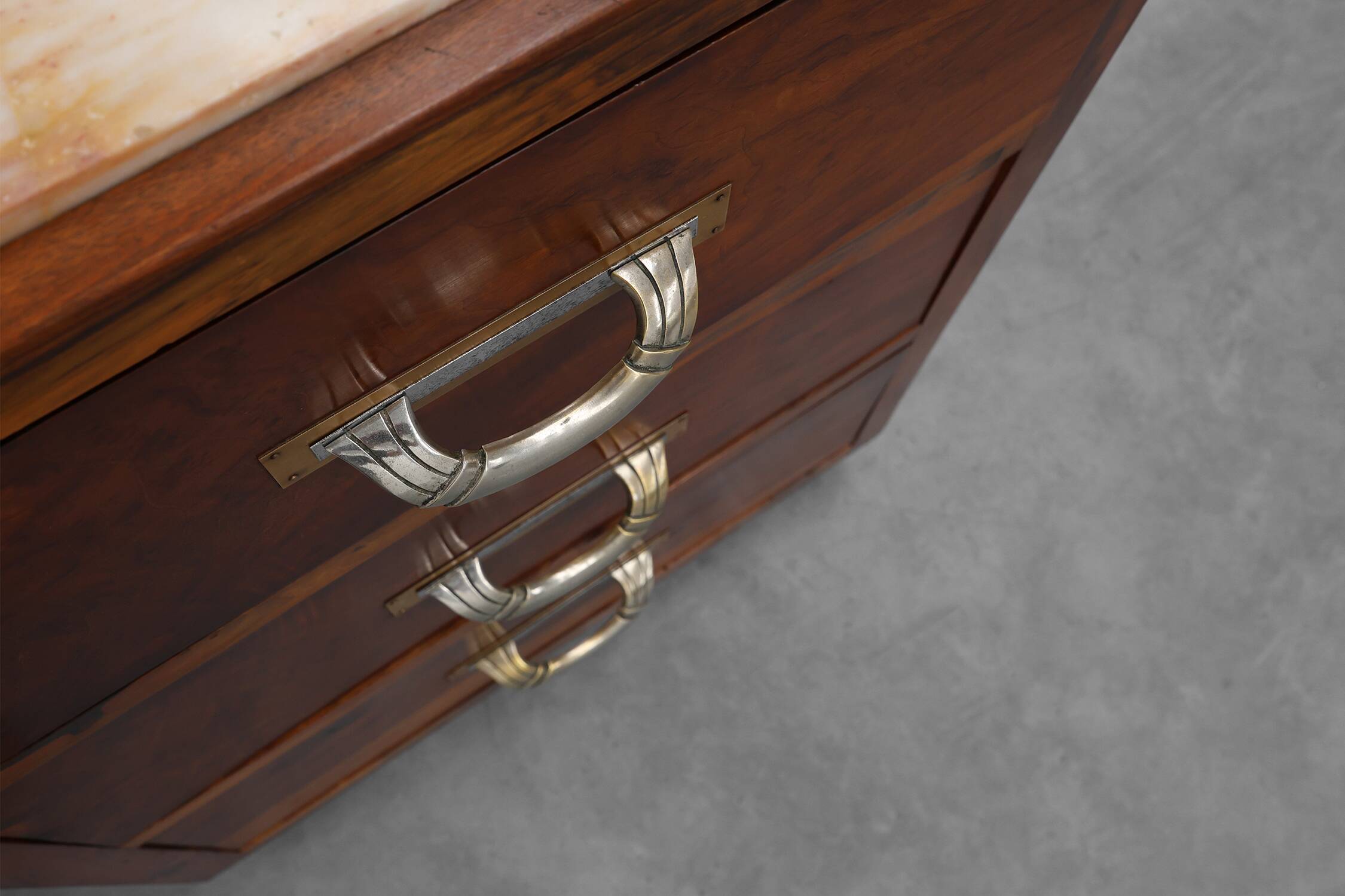 Commode, coiffeuse Art Déco avec miroir, France années 1930