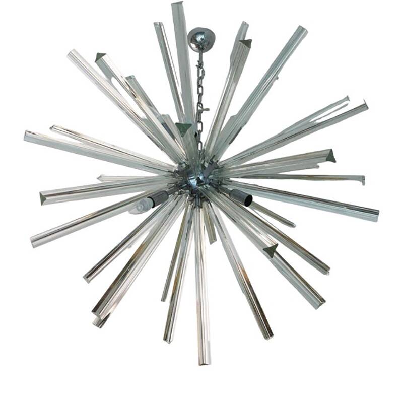 Sputnik Triedro Murano Glass Chandelier
