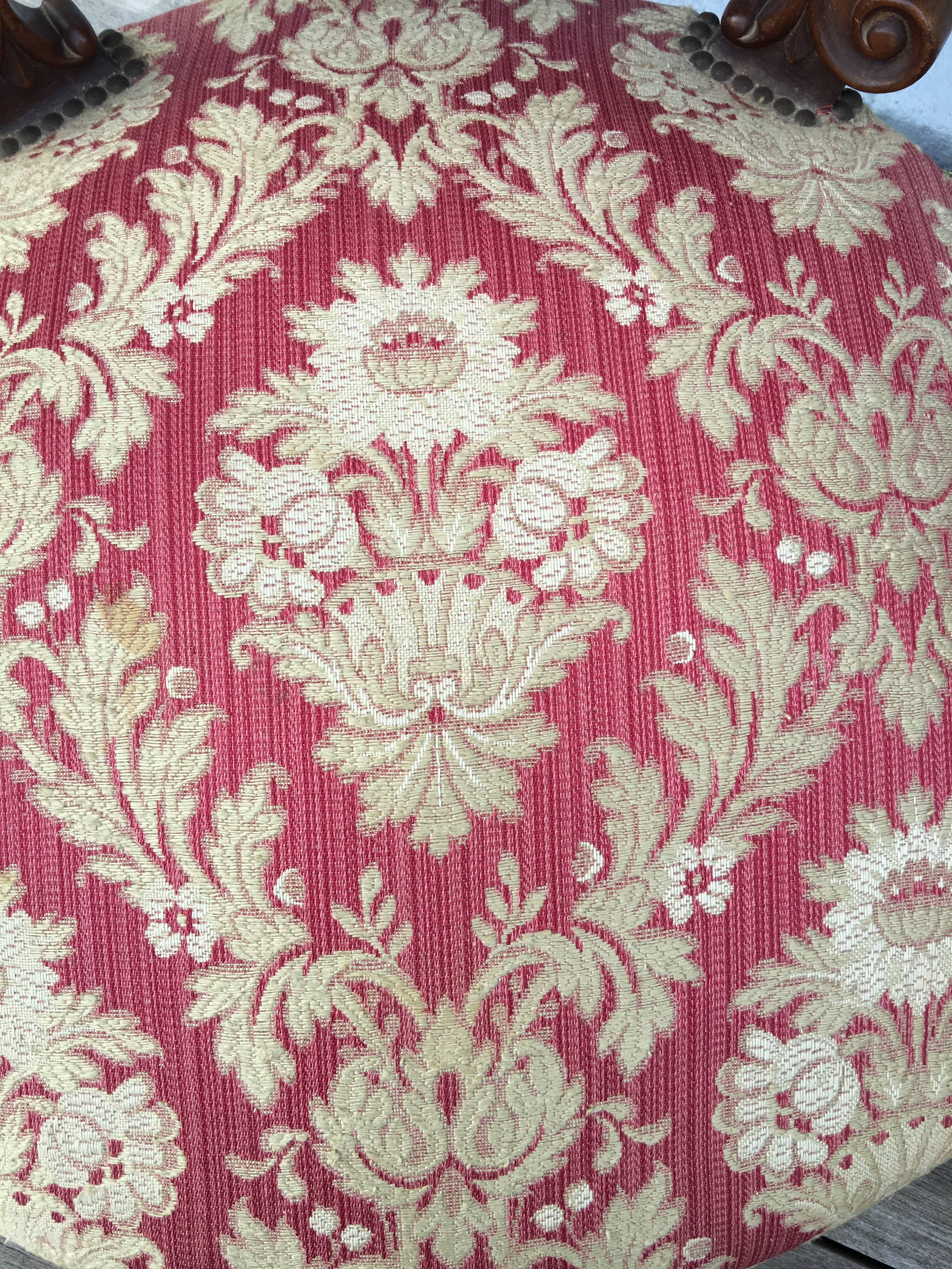 Pair of napoleon III armchairs, 19th century