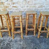 Rattan bar stools