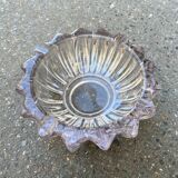 Large Art Deco molded glass ashtray Pierre D'Avesn Art Deco pocket emptier