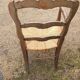 Fauteuil paille rustique